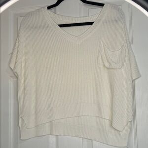 Eesome Ivory Knit Sweater